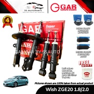 GAB Toyota Wish 2.0 ZGE20/21/25 1.8/2.0 (09'-16') Front (Depan) & Rear (Belakang) Gas Absorber W/DEN