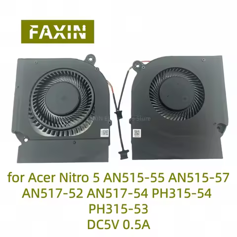 5V GPU & CPU Cooling Fan for Acer Nitro 5 AN515-55 AN515-57 AN517-52 AN517-54 PH315-54 PH315-53 New