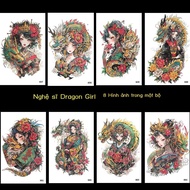 [ HOT DEAL] Geisha half sleeve tattoo, Geisha sticker for men and women, waterproof, long lasting, c