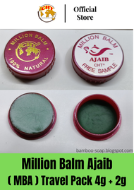 Million Balm Ajaib (MBA) Travel Pack 4g Free 2g