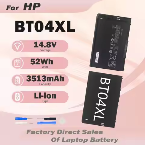 BT04XL 52Wh Battery For HP EliteBook Folio 9470 9470M 9480M HSTNN-IB3Z HSTNN-DB3Z HSTNN-I10C Ultrabo
