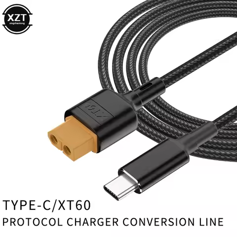 XT60 Type-C Adapter SC100 USB-C Male Charging Cable Converter for Toolkitrc M7 M6 M6D M8S Charger Ad