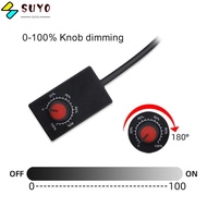 SUYO Knob Dimmer, Power Driver 0-100% Scale Led Dimmer Switch, High Quality Mini DC 0-10V Low Voltag