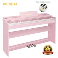WENCAI Digital Piano 88 Keys Upright Fully Weighted Electric Pianos Wooden Classic 88 Keys Hammer