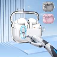 Trendy Stylish Buckle Case for Samsung Galaxy Buds3 FE Buds 3Pro TPU+PC Clear Protective Earphone Sh