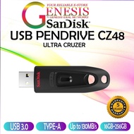 [ USB PENDRIVE CZ48 ] SANDISK ULTRA CRUZER CZ48 USB 3.0 FLASH DRIVE 16GB/32GB/64GB/128GB/256GB