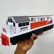 miniatur kereta api lokomotif CC 201 Livery baru dan Logo KAI baru