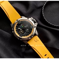 Alexandre Christie | AC 6295MPRTPBAYL Special Edition Automatic Men Watch with Power Reserve Yellow Silicone Strap