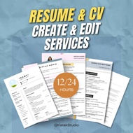 Resume & CV Services / Customised CV [Englsih / Malay / Preferred Languages]
