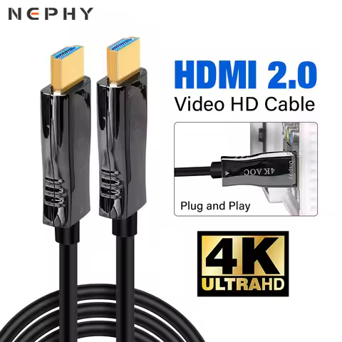 Optical fiber HDMI 2.0 Cable 4K@60HZ For TV Box/Fire Stick PS 4 5 Xbox Steam Deck Video 5 10 15 20 2