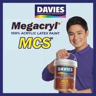 ♞,♘Davies Megacryl 100% Acrylic Latex Paint Water Based 1L
