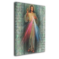 Latest Rustic Divine Mercy Canvas Wall Art Modern Prints Decorative Giclee Artwork