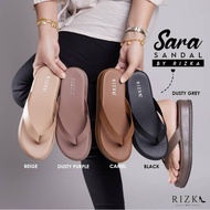 🔥RIZKA🔥Sara Sandal-Selipar Sandal Wanita/Perempuan/Women- Selipar Tumit Tinggi-Kasut Heels Wanita-Ka