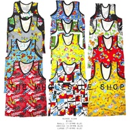 (28pesos) 1-9yrs old Assorted Prints Cotton Sando Top Tank
