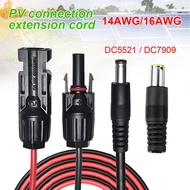 Solar Panel Connector to DC5521 Adapter Cable Wire PV Panel Sealing Joint Plug Cord Battery Wiring S