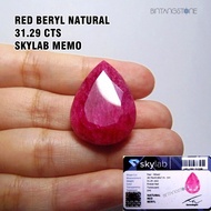 Red Beryl Utah Usa Natural Bixbite Emerald Batu Zamrud Merah Pink Ori Terbaik 100% Original