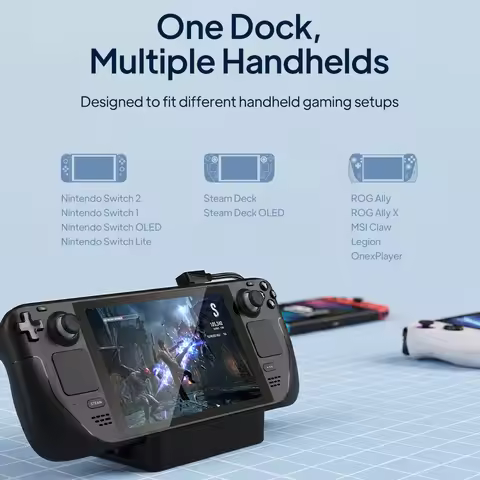 CABLETIME 6 IN 1 USB C Dock 4K@120Hz Resolution RJ45 1000Mbps PD100W 5Gbps USB C Port for Switch 2 S