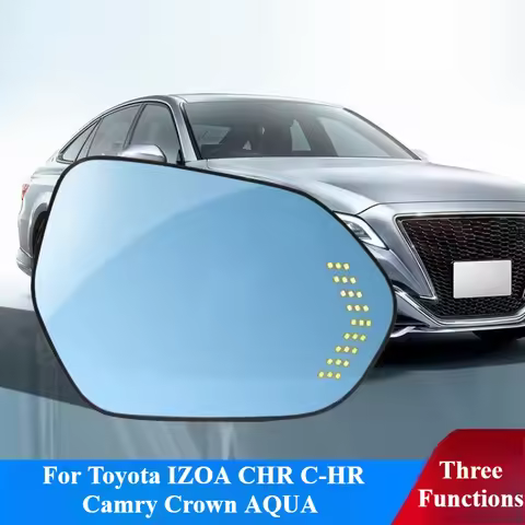 For Toyota IZOA CHR C-HR Camry Crown AQUA Car Rearview Mirror Heating Wide Angle Dynamic Turn Signal