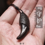 Sandalwood Necklace Ebony Ebony Pendant Natural Wood Pendant Sweater Chain Jewelry Handicraft Natura