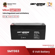 SAMOTO SMT063 SAMOTO Dry Battery 6V 3.3Ah SMT POWER VRLA UPS Battery