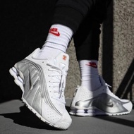 sepatu Nike shox r4 white silver Original BNIB 