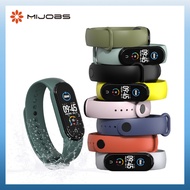 MIJOBS Strap for Xiaomi Mi Band 5 / Mi Band 6 7 / mi smart band 6 NFC Global Silicone Sport Wristban
