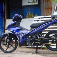 Mx King 2021 removable stamp. Premium Decal, Exciter 150 blue GP car sticker kit