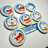 Cute Pin Set contains 3 pcs Doraemon Cute Expression Diameter 4.4 cm | Glitter Badge Anime - F3D