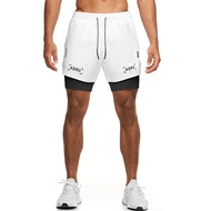 ASRV Men 2 In 1 Noctilucent Shorts Sport Waterproof Gym Shorts Fitness Bodybuilding Workout Quick Dr