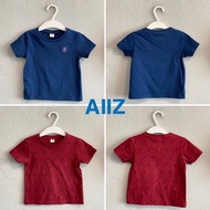 (Forward) AIIZ KIDS T-Shirt Size 1-2 Y Navy Color Red Lightning Pattern ️