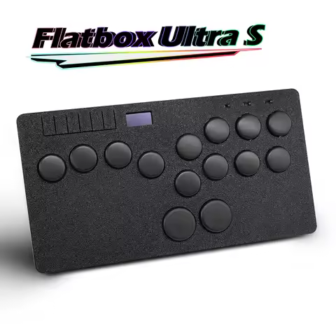 Flatbox Ultra S Stickless Controller Hitbox For P5 Arcade Joystick Hitbox For PS4/PC/NS/Steam With K