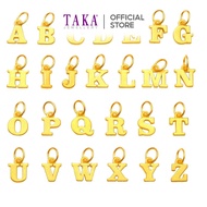 TAKA Jewellery 999 Pure Gold Alphabet Pendant M-Z
