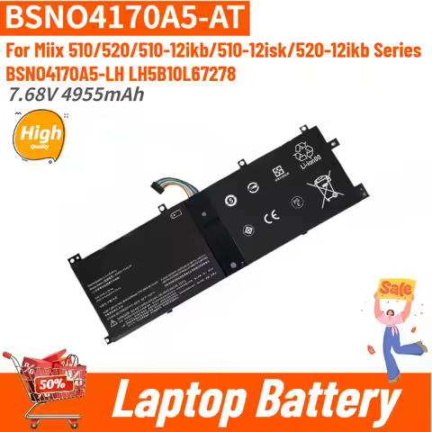 BSNO4170A5-AT 7.68V 4955mAh Laptop Battery For Miix 510-12ikb/510-12isk/520-12ikb/510/520 Series Bra