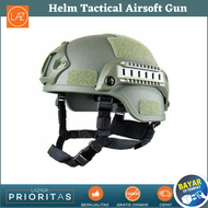 Helm Tactical Airsoft Gun Paintball CS SWAT - MICH2000 / Helm Paintball CS SWAT Multifungsi - Hitam