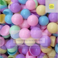 All New 50pcs 50mm 5cm Solid Color Empty Plastic Ball Capsules Ball Lucky Draw Ball Eggshell Ball Ga