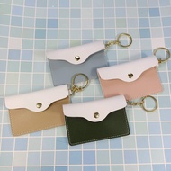 Stall Mini Coin Purse Keychain Coin Card Holder Flip Storage