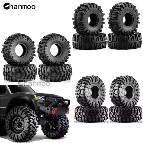 1.9in Crawler Tires Rubber Mud Tyre for 1/10 RC Car Axial Traxxas SCX10 II III TRX4 RC4WD D90 YK4102