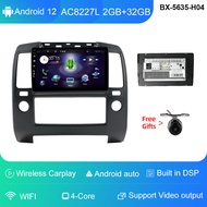 EKLEVA 6 + 128GB Android 14สำหรับนิสสันนาวารา D40 2004-2010วิทยุติดรถยนต์ระบบนำทางเครื่องเล่นภาพเคลื