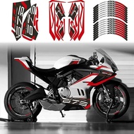 For CFMOTO 675SR CF 675 SR-R Printmaking modified car body patterned decorative wheel hub sticker mo