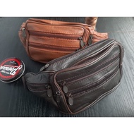 Genuine leather men's Waist bag genuine leather adult men's backpack/