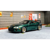 Mini GT Toyota Supra Dark Green + BBS LM by SSW