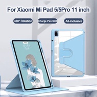 เคสโทรศัพท์มือถือ พร้อมช่องใส่ปากกา หมุนได้ 360 องศา สําหรับ Xiaomi Mi Pad 5 Pro Xiaomi Mi Pad5 Pro 11 นิ้ว 2021