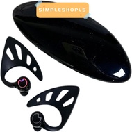 SIMPLESHOPLS Elf Ear Headphones Bluetooth, Fingerprint Touch Dual Microphone Elf Ear Earbuds, Elf in