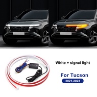 AIRSPEED Two-Tone Front Bonnet Light Led Daytime Running Light For Hyundai Tucson 21-23  Mounted On 