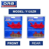 DRB Y125ZR YAMAHA DISC BRAKE PAD DRB H2-SERIES FRONT & REAR (1SET) YB3L YB5L YTZ5S YTZ5 YTZ6V RCB NG