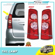 Toyota Avanza 2006 - 2011 Rear Left &amp; Right Side Taillight Taillamp Tail Lamp