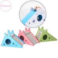 Trillionca Hamster Hideout Cute Exercise Toy  Hamster House with Ladder Slide SG