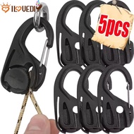 2-5Pcs Adjustable Tent Guyline Hooks | Durable Nylon Fixing Rope with Quick-Tighten Buckle, Windproo