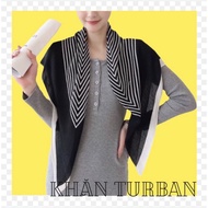 Elastic pleated scarf size 90x90cm