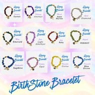 BirthStOne Rosary Bracelet St benedict Pendant